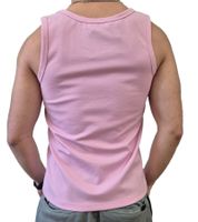 STONES Herren Tank Top Baumwoll-Shirt Rundhals-Top Achsel-Shirt Unterhemd Pink
