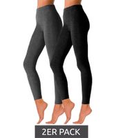 2er Pack ROGO X LAVANA Damen Baumwoll-Leggings bequeme Leggings Sport-Leggings Schwarz, Lila, Grau, Braun, Blau 2er Pack ROGO X LAVANA Damen Baumwoll-Leggings bequeme Leggings Sport-Leggings Schwarz, Lila, Grau, Braun, Blau