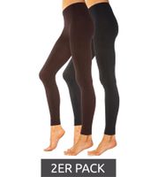 2er Pack ROGO X LAVANA Damen Baumwoll-Leggings bequeme Leggings Sport-Leggings Schwarz, Lila, Grau, Braun, Blau 2er Pack ROGO X LAVANA Damen Baumwoll-Leggings bequeme Leggings Sport-Leggings Schwarz, Lila, Grau, Braun, Blau