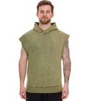 ROCKUPY Men's Hooded Tank Top, Sleeveless Cotton Shirt with Back Print, Tie-Dye Muscle Shirt 393827 Green ROCKUPY Men's Hooded Tank Top, Sleeveless Cotton Shirt with Back Print, Tie-Dye Muscle Shirt 393827 Green