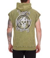 ROCKUPY Men's Hooded Tank Top, Sleeveless Cotton Shirt with Back Print, Tie-Dye Muscle Shirt 393827 Green ROCKUPY Men's Hooded Tank Top, Sleeveless Cotton Shirt with Back Print, Tie-Dye Muscle Shirt 393827 Green