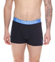 2-pack U.S. POLO ASSN. Men's Boxer Shorts, Breathable Cotton Underwear, 011601_US16133_02 999 Black/Light Blue 2-pack U.S. POLO ASSN. Men's Boxer Shorts, Breathable Cotton Underwear, 011601_US16133_02 999 Black/Light Blue