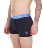 2-pack U.S. POLO ASSN. Men's Boxer Shorts, Breathable Cotton Underwear, 011601_US16133_02 999 Black/Light Blue 2-pack U.S. POLO ASSN. Men's Boxer Shorts, Breathable Cotton Underwear, 011601_US16133_02 999 Black/Light Blue