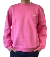 Pull homme STONES en coton, col rond, oversize, 400 g/m², rose