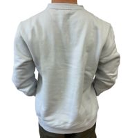 Sweat-shirt oversize en coton 400 g/m² pour homme STONES avec col ras du cou et logo brodé, gris clair