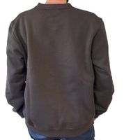 Pull homme STONES en coton, col rond, oversize, 400 g/m², marron