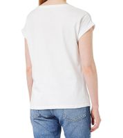 RE:COVERED X Disney Damen T-Shirt mit Mickey Mouse and Friends oder Mickey Mouse 1928 Aufdruck Baumwoll-Shirt Rundhals-Shirt Weiß