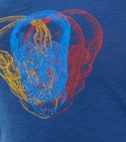 ROCKUPY Women's Tank Top with Skull Print, Cotton Summer Shirt, 218006, Dark Blue