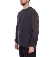 STONES Herren Basic-Pullover moderner Baumwoll-Sweater Sweatshirt Langarm-Shirt 400gsm Dunkel-Grau