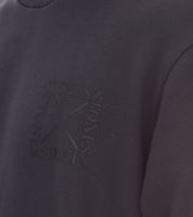 STONES Herren Basic-Pullover moderner Baumwoll-Sweater Sweatshirt Langarm-Shirt 400gsm Dunkel-Grau