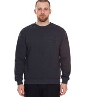STONES Herren Basic-Pullover moderner Baumwoll-Sweater Sweatshirt Langarm-Shirt 400gsm Dunkel-Grau