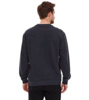 STONES Herren Basic-Pullover moderner Baumwoll-Sweater Sweatshirt Langarm-Shirt 400gsm Dunkel-Grau