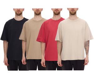 STONES men's T-shirt, simple cotton shirt with round neck and embroidered logo, short-sleeved shirt, 240gsm, oversized, red, black, beige or light brown STONES men's T-shirt, simple cotton shirt with round neck and embroidered logo, short-sleeved shirt, 240gsm, oversized, red, black, beige or light brown