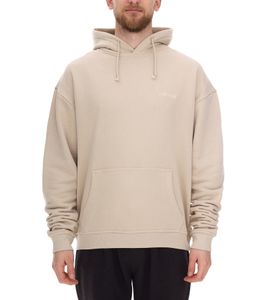 STONES men's oversized hoodie, modern cotton hoodie 400gsm with hood and logo embroidery, beige STONES men's oversized hoodie, modern cotton hoodie 400gsm with hood and logo embroidery, beige