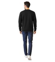 Pull basique homme STONES, sweat-shirt moderne en coton avec logo brodé, chemise à manches longues, 400 g/m², noir Pull basique homme STONES, sweat-shirt moderne en coton avec logo brodé, chemise à manches longues, 400 g/m², noir