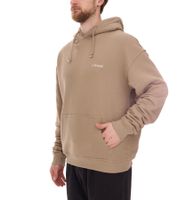 Sweat à capuche oversize pour homme STONES, sweat à capuche moderne en coton 400 g/m² avec capuche et logo brodé, marron clair