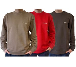 STONES Men's Sweater Cotton Sweater Round Neck Sweater Oversized Sweater 400gsm Sweatshirt Red, Dark Brown or Brown STONES Men's Sweater Cotton Sweater Round Neck Sweater Oversized Sweater 400gsm Sweatshirt Red, Dark Brown or Brown