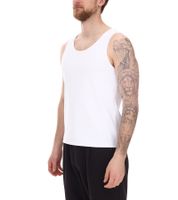 STONES Herren Tank Top modernes Muskel-Shirt aus Baumwolle Rundhals-Top Unterhemd Weiß