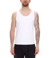 STONES Herren Tank Top modernes Muskel-Shirt aus Baumwolle Rundhals-Top Unterhemd Weiß