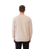 Pull oversize homme STONES, pull moderne en coton à col rond, sweat-shirt 400 g/m² avec broderie logo, beige ou marron clair Pull oversize homme STONES, pull moderne en coton à col rond, sweat-shirt 400 g/m² avec broderie logo, beige ou marron clair