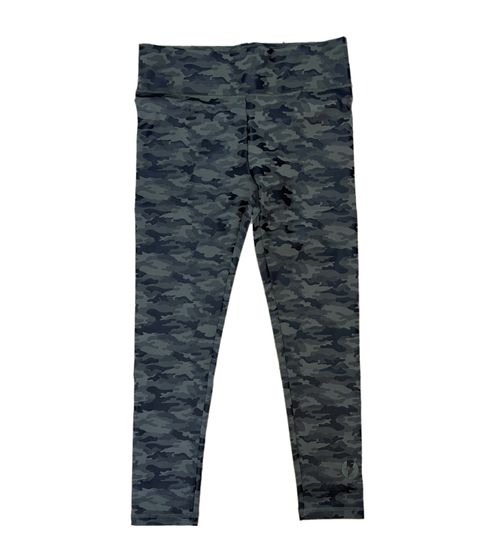 ROCKUPY Damen Leggings modische Fitness-Hose im Camouflage-Look Workout-Hose 393230 Grün/Schwarz