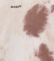 Pull en coton pour homme ROCKUPY avec logo brodé en look batik, col rond, UNI-400200 crème-marron