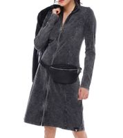 ROCKUPY Women's Mini Dress with Full Zipper, Summer Dress, Cotton Dress, 725423 Gray ROCKUPY Women's Mini Dress with Full Zipper, Summer Dress, Cotton Dress, 725423 Gray