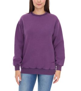 ROCKUPY Women's Sweatshirt, Cotton Shirt, Winter Sweater with Logo Embroidery, RPW20_040304 406 Purple