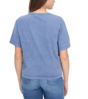ROCKUPY Women's T-Shirt, Fashionable Round Neck with Stitching, Short Sleeve Shirt, RPW20-040501 512 Blue ROCKUPY Women's T-Shirt, Fashionable Round Neck with Stitching, Short Sleeve Shirt, RPW20-040501 512 Blue