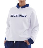 ROCKUPY Damen Sweatshirt Baumwoll-Shirt Winter-Sweater mit Logo-Stickerei RPW20_040302 001 Weiß ROCKUPY Damen Sweatshirt Baumwoll-Shirt Winter-Sweater mit Logo-Stickerei RPW20_040302 001 Weiß