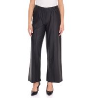 ROCKUPY Women's Faux Leather Palazzo Pants, Simple Marlene Style, Casual Pants PRW20-040703 802 Black ROCKUPY Women's Faux Leather Palazzo Pants, Simple Marlene Style, Casual Pants PRW20-040703 802 Black