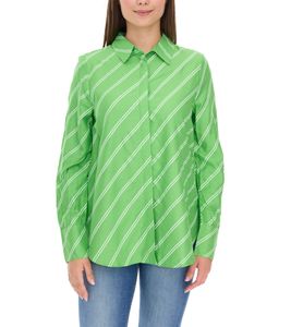  Aniston CASUAL FM Damen Bluse gestreifte Sommer-Bluse Alltags-Bluse 11026408 Grün