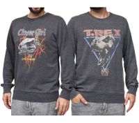 RE:COVERED X Jurassic Park Pull ras du cou pour homme avec imprimé vintage T-Rex 1993 ou Raptors on Tour 1993 Sweat-shirt à manches longues MMUNV1960 Gris foncé