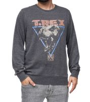 RE:COVERED X Jurassic Park Pull ras du cou pour homme avec imprimé vintage T-Rex 1993 ou Raptors on Tour 1993 Sweat-shirt à manches longues MMUNV1960 Gris foncé