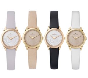 Orologio da donna Pierre Cardin con quadrante semplice, orologio analogico al quarzo con cinturino in pelle, 3ATM 27mm CPI.250 beige, nero, bianco, rosa Orologio da donna Pierre Cardin con quadrante semplice, orologio analogico al quarzo con cinturino in pelle, 3ATM 27mm CPI.250 beige, nero, bianco, rosa