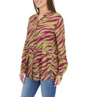  Aniston CASUAL FM Damen Bluse stylische Sommer-Bluse mit Kent-Kragen Alltags-Bluse 11026408 Grün/Lila