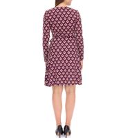 Robe d'été élégante à manches longues pour femme Aniston Casuals 3172 95293142 Violet/Marron/Blanc