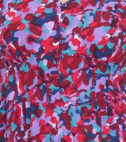 Aniston Casuals - Abito estivo da donna, midi, con abbottonatura, abito da festa 66771161, viola/blu/rosso