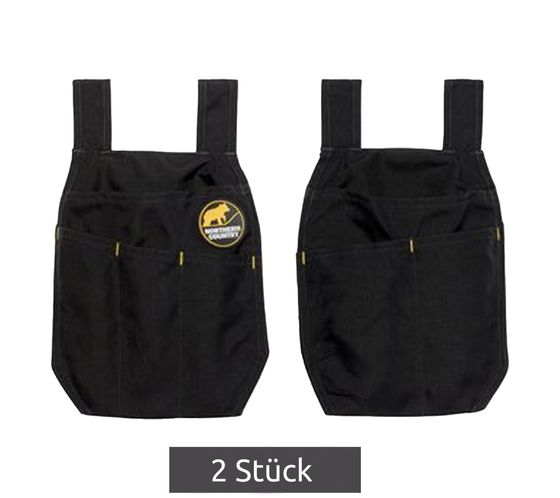 2 pieces NORTHERN COUNTRY holster bag made of CORDURA® with many pockets work accessories 92946962 Black