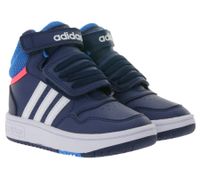 adidas Hoops Mid 3.0 AC Kinder Turnschuhe Retro Kleinkinder-Sneaker für Mädchen und Jungen Baby-Schuhe GW0406 Dunkelblau
