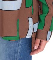 Chemisier femme Aniston CASUAL, chemisier élégant avec col Kent, chemisier d'été 90141018 Marron