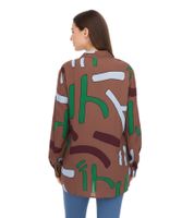 Camicetta estiva elegante da donna Aniston CASUAL con colletto Kent, 90141018 Marrone