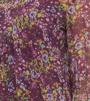 Aniston CASUAL Damen Kleid mit Allover-Blumen-Print Langarm-Kleid 24704960 Lila/Gelb/Grün