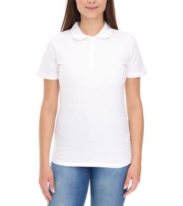 ELEVATE Helios Women's Polo Shirt, Cotton Pique Knit Polo Shirt, 180 g/m², 3810701, White ELEVATE Helios Women's Polo Shirt, Cotton Pique Knit Polo Shirt, 180 g/m², 3810701, White