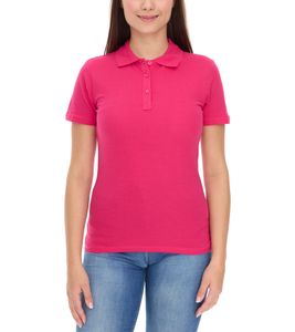 ELEVATE Helios Women's Polo Shirt, Cotton Pique Knit, 180 g/m², 3810721 Pink