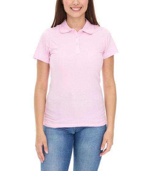 ELEVATE Helios Women's Polo Shirt, Cotton Pique Knit, 180 g/m², 3810723 Pink