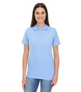 ELEVATE Helios Women's Polo Shirt, Cotton Pique Knit, 180 g/m², 3810740 Light Blue