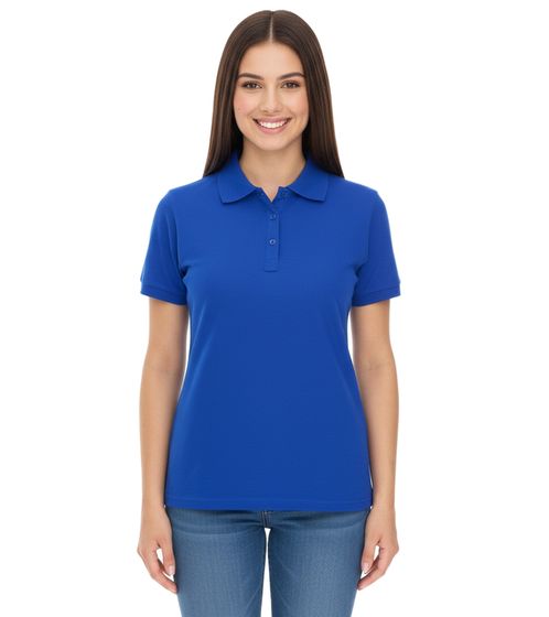 ELEVATE Helios Women's Polo Shirt, Cotton Pique Knit, 180 g/m², 3810744 Blue