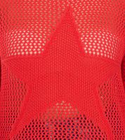 Maglione da donna Aniston CASUAL lavorato a maglia con motivo traforato, maglione alla moda per tutti i giorni 54941968 Rosso