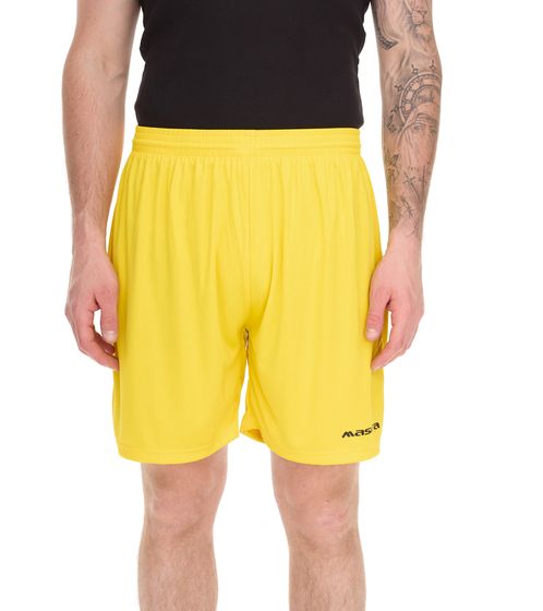 masita Rio Men's Training Shorts with Clima Tech Technology, Sports Shorts with Inner Briefs, 2401S-3000 Yellow